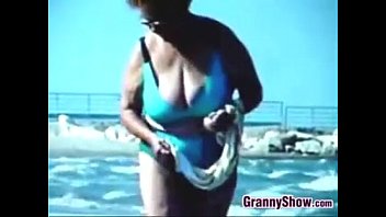 Granny Beach Sex Porn Video