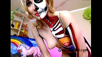 Demon Girl Cosplay Porn Bodypaint