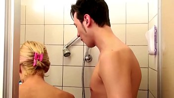 Mom and Son hot shower