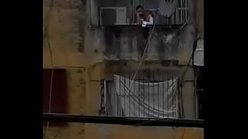 Sex on balcony