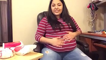 Chubby Girl Belly Tense Porn