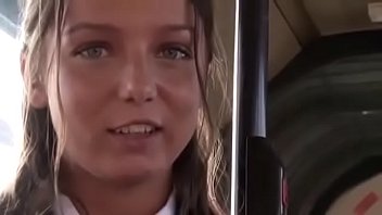Blonde Schoolgirl In Public Bus Porn Tube