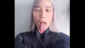 Asian Lesb Very Long Tongue Porn Video