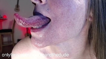 Long Tongue Deep Kiss