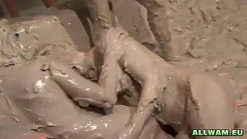 Guys Mud Wrestling