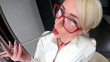 Fucking big tits blonde teacher pov