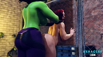 Miss hulk forcer a baizer